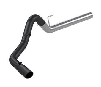 mbrp 2018+ ford f-150 3.0l 3.5in filter back single side exit 4 in tip black coated exhaust system s6295blk - image