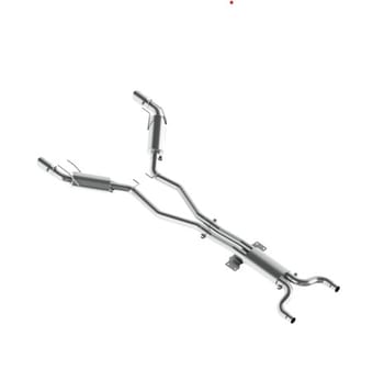 mbrp 2010 chev camaro v8 6.2l automatic (l99) 3 dual cat back round tips t409 s7024409 - image