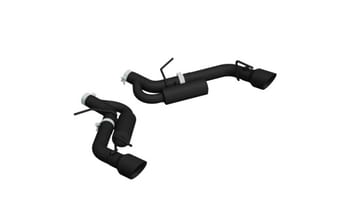 mbrp 16-19 chevrolet camaro ss dual rear exit axle back w/ 4.5in od tips - blk (non npp models) s7034blk - image