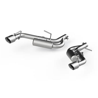 mbrp 16-19 chevrolet camaro 2.5in aluminum non npp axle back exhaust system - 4in dual wall tips s7038al - image