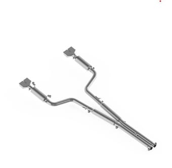 mbrp 2009 dodge challenger rt 5.7l hemi cat back cool duals s7104304 - image