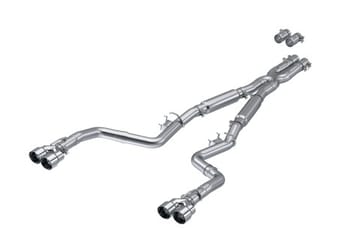 mbrp 17-up dodge challenger 5.7l/6.2l/6.4l aluminized catback exhaust s7113al - image