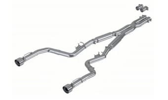 mbrp 17-21 charger 5.7l 3in dual rear exit aluminized catback exhaust s7117al - image