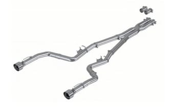 mbrp 17-21 charger 5.7l/6.2l/6.4l 3in race profile cat-back w/ dual tips aluminized steel exhaust s7118al - image