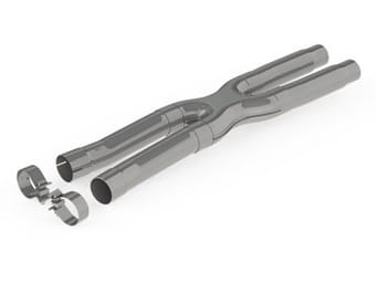 mbrp 15-19 ford mustang gt 2.5in resonator delete x-pipe - t409 s7213409 - image