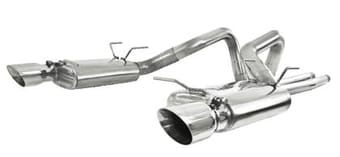 mbrp 05-09 ford shelby gt500 / gt dual split rear street version 4in tips t409 exhaust system s7269409 - image