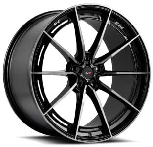 (huge savings) 20x10 savini sv-f1 double dark tint w/ gloss black (flow form) (custom) - image