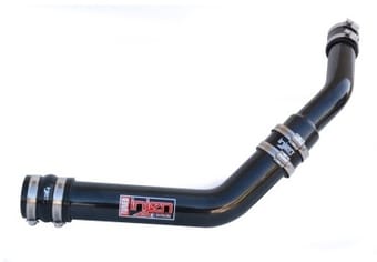 injen 08-14 mitsubishi evo x 2.0l turbo black intercooler kit two piece upper ses1899uicpblk - image