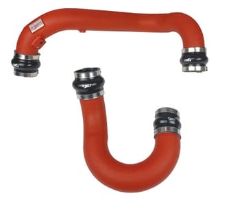 injen 18-19 audi s4/s5 (b9) v6 3.0l turbo wrinkle red intercooler piping ses3082icpwr - image