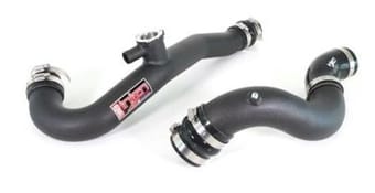 injen 15-19 ford mustang 2.3l ecoboost aluminum intercooler piping kit - wrinkle black ses9200icpwb - image