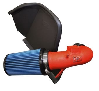 injen 16-18 bmw 330i b48 2.0l (t) wrinkle red cold air intake sp1123wr - image