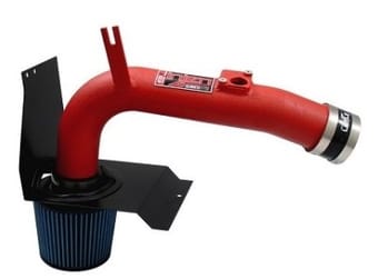 injen 12-13 bmw 335i (n55) 3.0l l6 (turbo) auto trans only wrinkle red short ram intake w/ mr tech sp1128wr - image