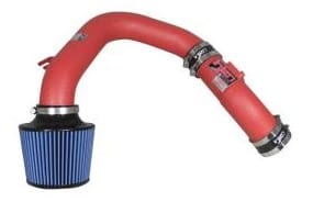 injen 04-07 sti / 06-07 wrx 2.5l wrinkle red cold air intake sp1202wr - image
