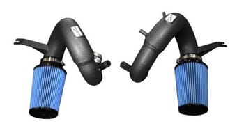 injen 18-20 kia stinger 3.3l twin turbo wrinkle black short ram air intake sp1350wb - image
