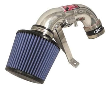 injen 06-11 honda civic hybrid 1.3l 4 cyl polished dyno-tuned air intake w/ web nano-fiber filter sp1580p - image