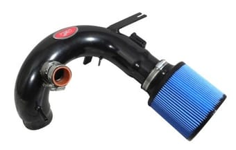 injen 2015 mitsubishi lancer 2.4l 5spd w/o xenon headlights black cold air intake sp1810blk - image