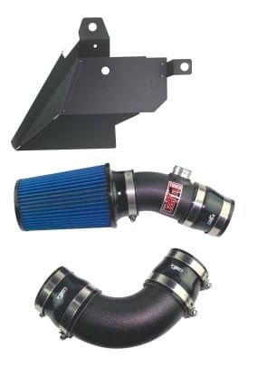 injen 17-20 audi a3 l4 2.0t (fwd & maf vehicles only) wrinkle black sp short ram intake sp3089wb - image