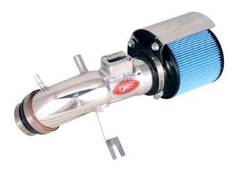 injen 12 ford focus 2.0l 4cyl polished air intake w/mr tech, web nano-fiber dry filter & heat shield sp9000p - image