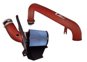 injen 15-18 ford focus st 2.0l (t) 4cyl wrinkle red short ram intake w/ mr tech & heat shield sp9002wr - image