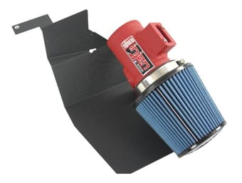 injen 16-19 ford fiesta st 1.6l turbo 4cyl wrinkle red short ram intake w/mr tech (special order) sp9018wr - image