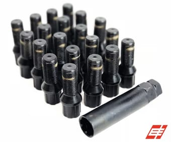 black spline lug bolt kit + key - image