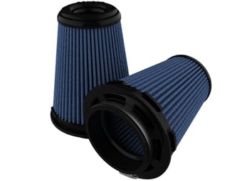 afe takeda intake replace air filter w/pro 5r media (pair) 3.5in f / 5in b / 3.5in t (inv) / 6in h tf-9029r-ma - image