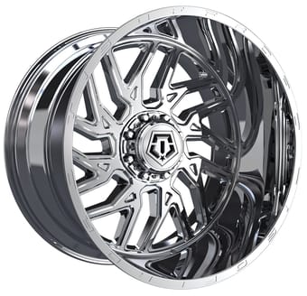 24x12 tis off-road 544c chrome (* may require trimming) 8x6.5/165 -44mm - image