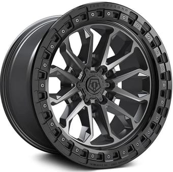 17x9 tis off-road 556ab satin anthracite w/ black bead ring (6-lug) 6x5.5/139.7 -12mm - image