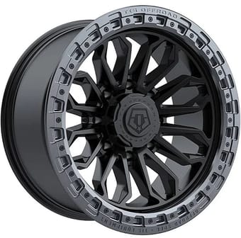 20x10 tis off-road 556ba satin black w/ anthracite bead ring (8-lug) 8x170 -20mm - image