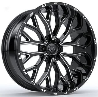 TIS Off-Road 565BM (6-Lug) Gloss Black Milled