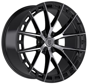 TIS Motorsports 504MB Gloss Black Machined