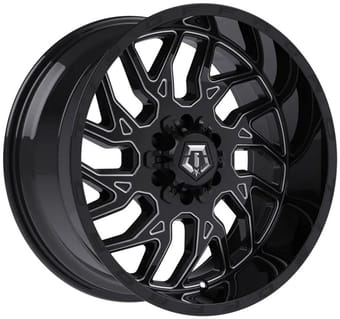 20x9 tis off-road 544bm 2.0 gloss black milled 6x135 6x5.5/139.7 0mm - image