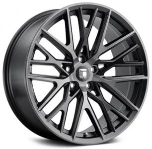 (clearance - no returns) 20x10.5 touren tr91 brushed matte black w/ dark tint 5x112 40mm - image