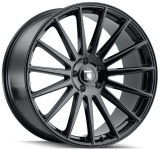 22x9 touren tr92 gloss black 5x4.5/114.3 32mm - image