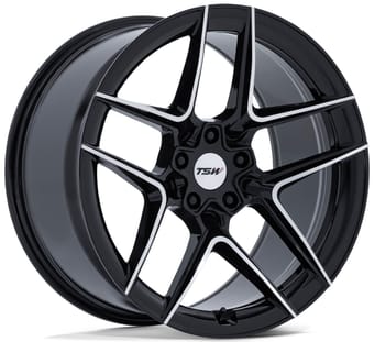 TSW TW008 Slipstream Gloss Black Machined