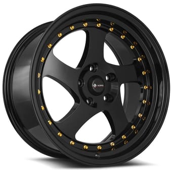 Vors VR2 Glos Black w/ Gold Rivets