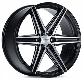 Vossen HF6-2 Matte Black w/ Brushed Face
