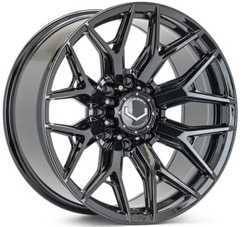 24x12 vossen hf6-4 gloss black (8-lug) 8x165/6.5 -44mm - image