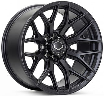 20x9 vossen hf6-4 satin black (8-lug) 8x165/6.5 0mm - image