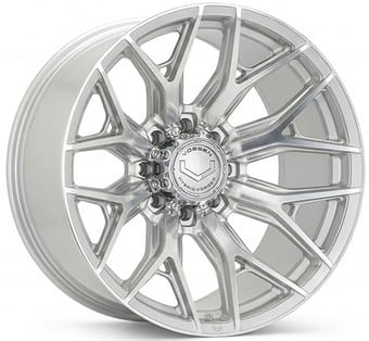 20x9 vossen hf6-4 silver polished (8-lug) 8x165/6.5 0mm - image