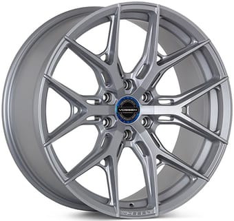 20x9.5 vossen hf6-4 satin silver (hybrid forged) (deep concave) (custom) - image