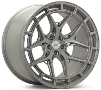 20x11 vossen hfx-1 satin silver (5-lug) (super deep concave) (custom) - image