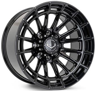 20x9 vossen hfx-5 gloss black (8-lug) 8x165/6.5 0mm - image