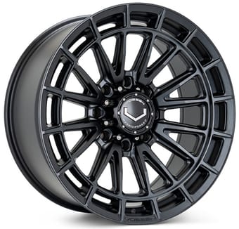 20x9 vossen hfx-5 satin black (8-lug) 8x165/6.5 0mm - image