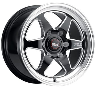 Weld Performance Ventura 6 S106 Gloss Black Milled Machined