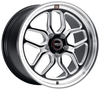 Weld Performance Laguna Drag S152 Gloss Black Milled Machined
