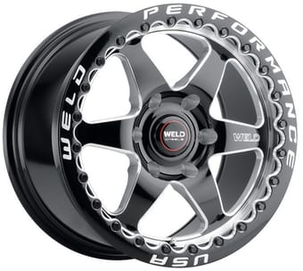 Weld Performance Ventura 6 Beadlock S909 Gloss Black Milled Machined