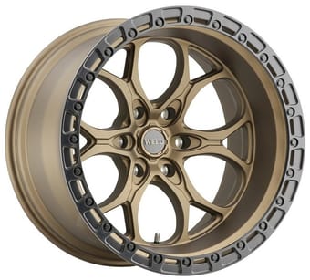 Weld Off-Road Ledge (6-Lug) W106 Satin Bronze w/ Satin Black Lip