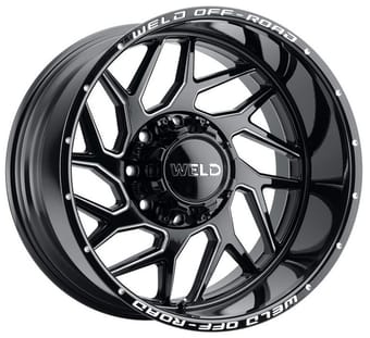 Weld Off-Road Fulcrum W117 Gloss Black Milled
