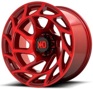 (clearance - no returns) 20x12 xd series xd860 onslaught candy red (* may require trimming) 6x135 -44mm - image